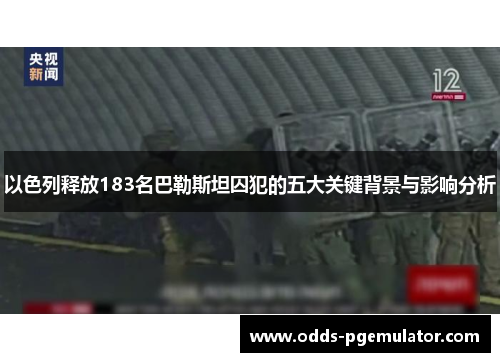 以色列释放183名巴勒斯坦囚犯的五大关键背景与影响分析